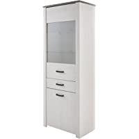 Demeyere 216284 Vitrina aglomerado- 74-8 X 42-3 x 194 cm- Color Blanco